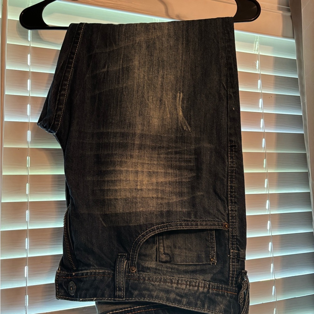 Buffalo David Bitton Blue Straight Jeans Classic Denim